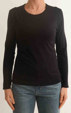 Initial - T-shirt tinta unita - Nero