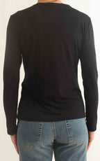 Initial - T-shirt tinta unita - Nero