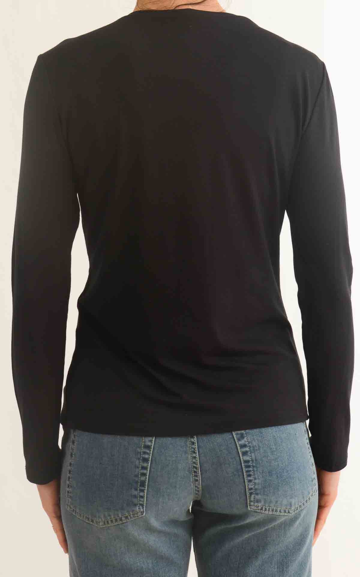 Initial - T-shirt tinta unita - Nero