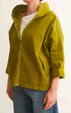 OFF -ON - Giacca cappuccio corta - Verde olio