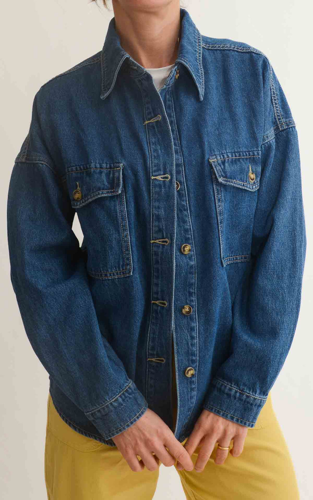 OFF-ON - Camicia / giacca di jeans - Denim scuro