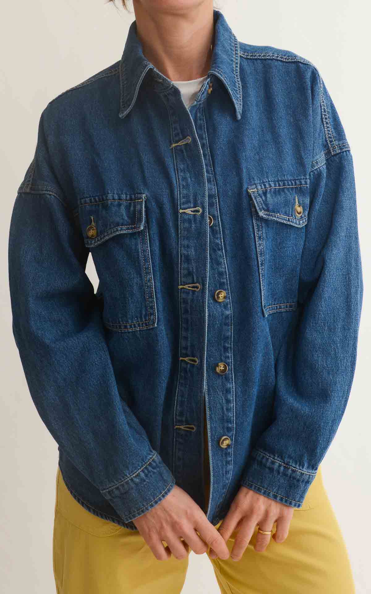 OFF-ON - Camicia / giacca di jeans - Denim scuro