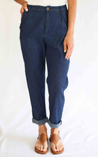 OFF-ON - Jeans boyfriend chambray Joelle S 26 - Denin scuro