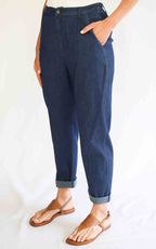 OFF-ON - Jeans boyfriend chambray Joelle S 26 - Denin scuro
