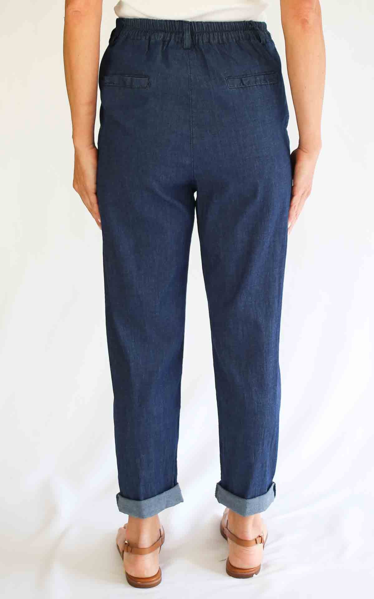 OFF-ON - Jeans boyfriend chambray Joelle S 26 - Denin scuro