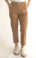 Eco - Pantalone - Pantalone regular bottone gioiello - Tabacco