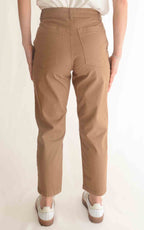Eco - Pantalone - Pantalone regular bottone gioiello - Tabacco