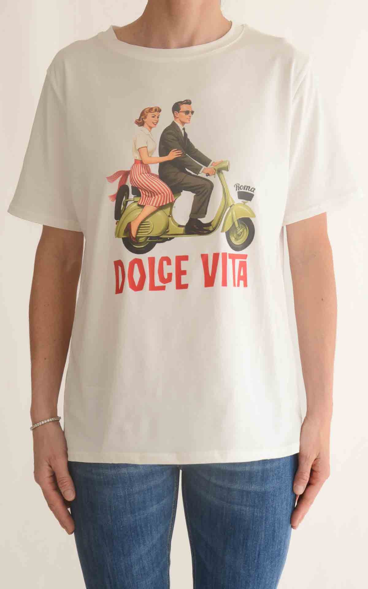 Civico 1 – T-shirt La dolce vita – Bianco