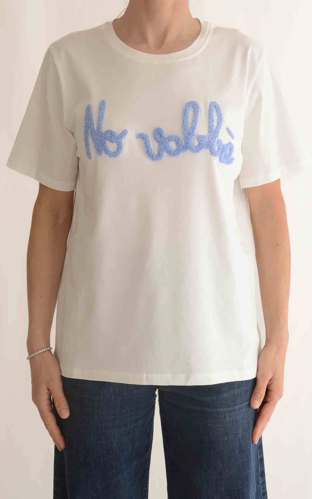 Civico 1 - T-shirt NO VABBE' - Celeste