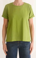 OFF-ON - T-shirt scatola - Verde pistacchio