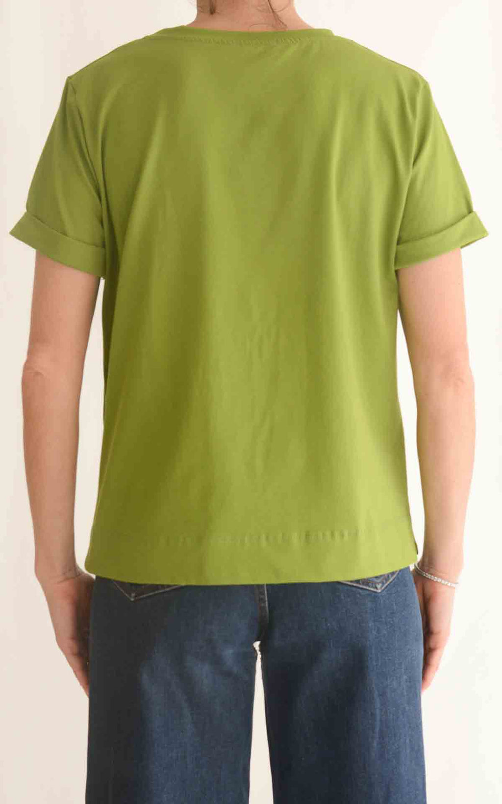 OFF-ON - T-shirt scatola - Verde pistacchio