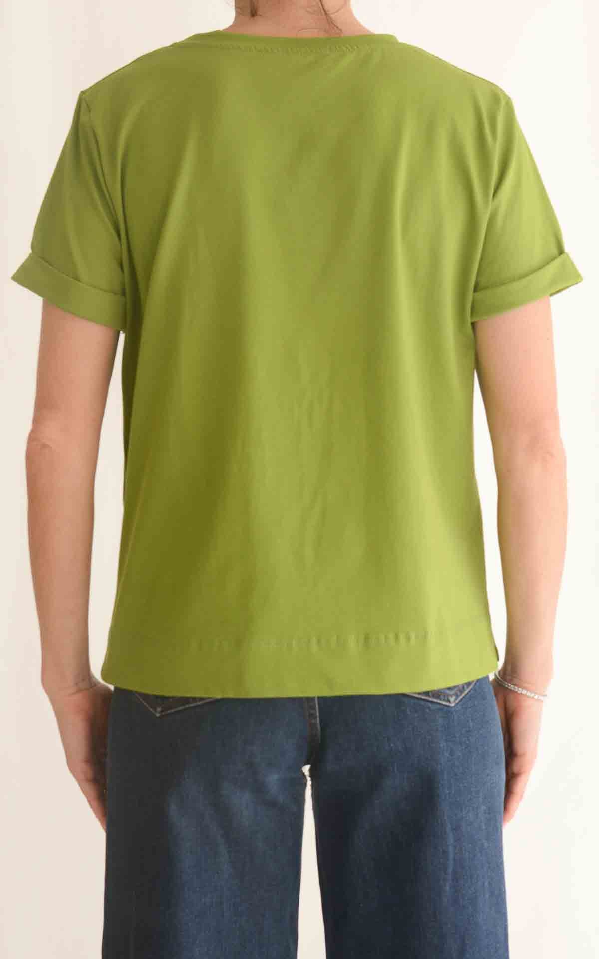 OFF-ON - T-shirt scatola - Verde pistacchio