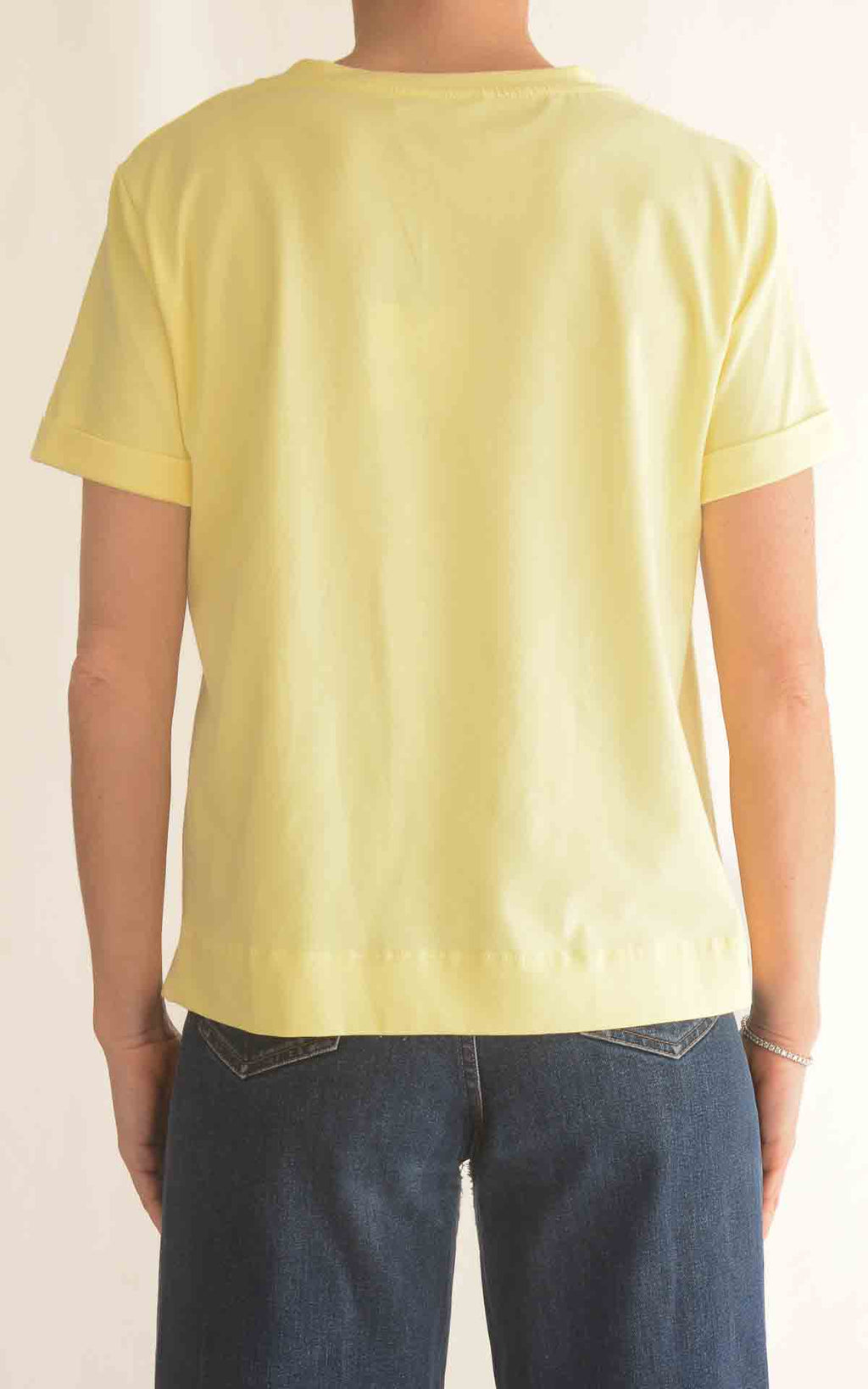 OFF-ON - T-shirt scatola - Giallo