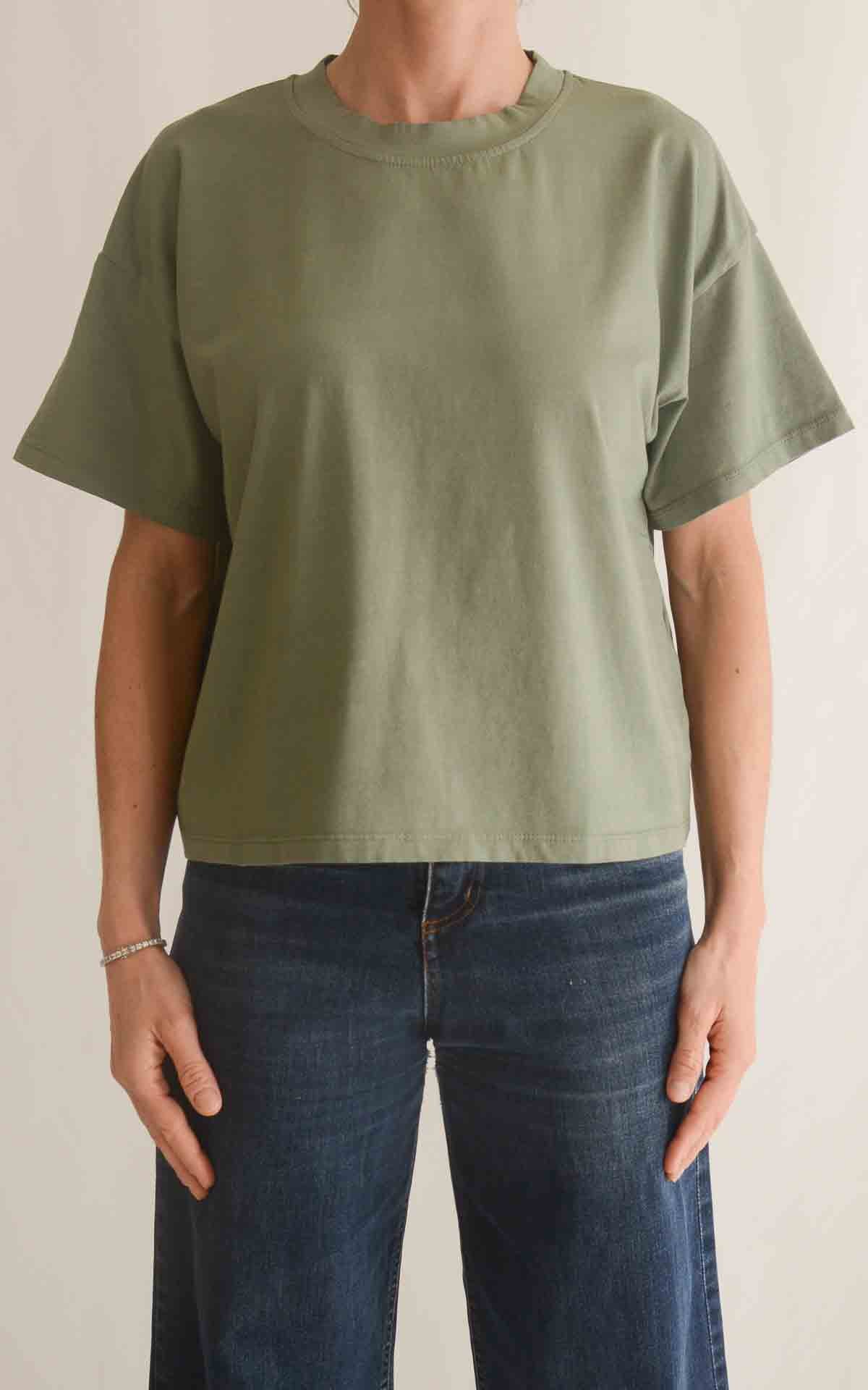 Susymix - T-shirt scatoletta - Verde salvia