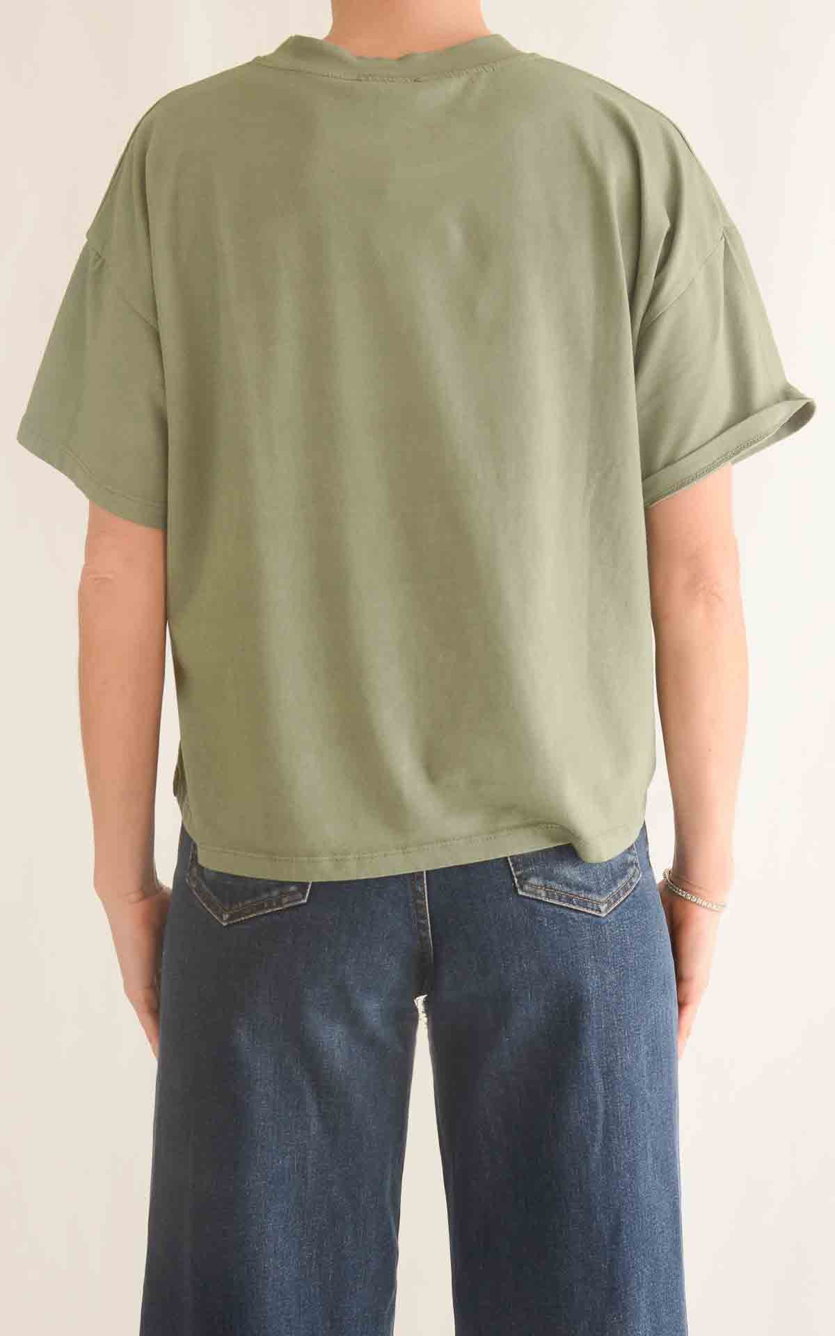 Susymix - T-shirt scatoletta - Verde salvia