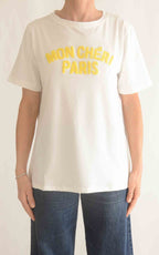 Civico 1 – T-shirt Mon Chéri Paris – Bianco / Giallo