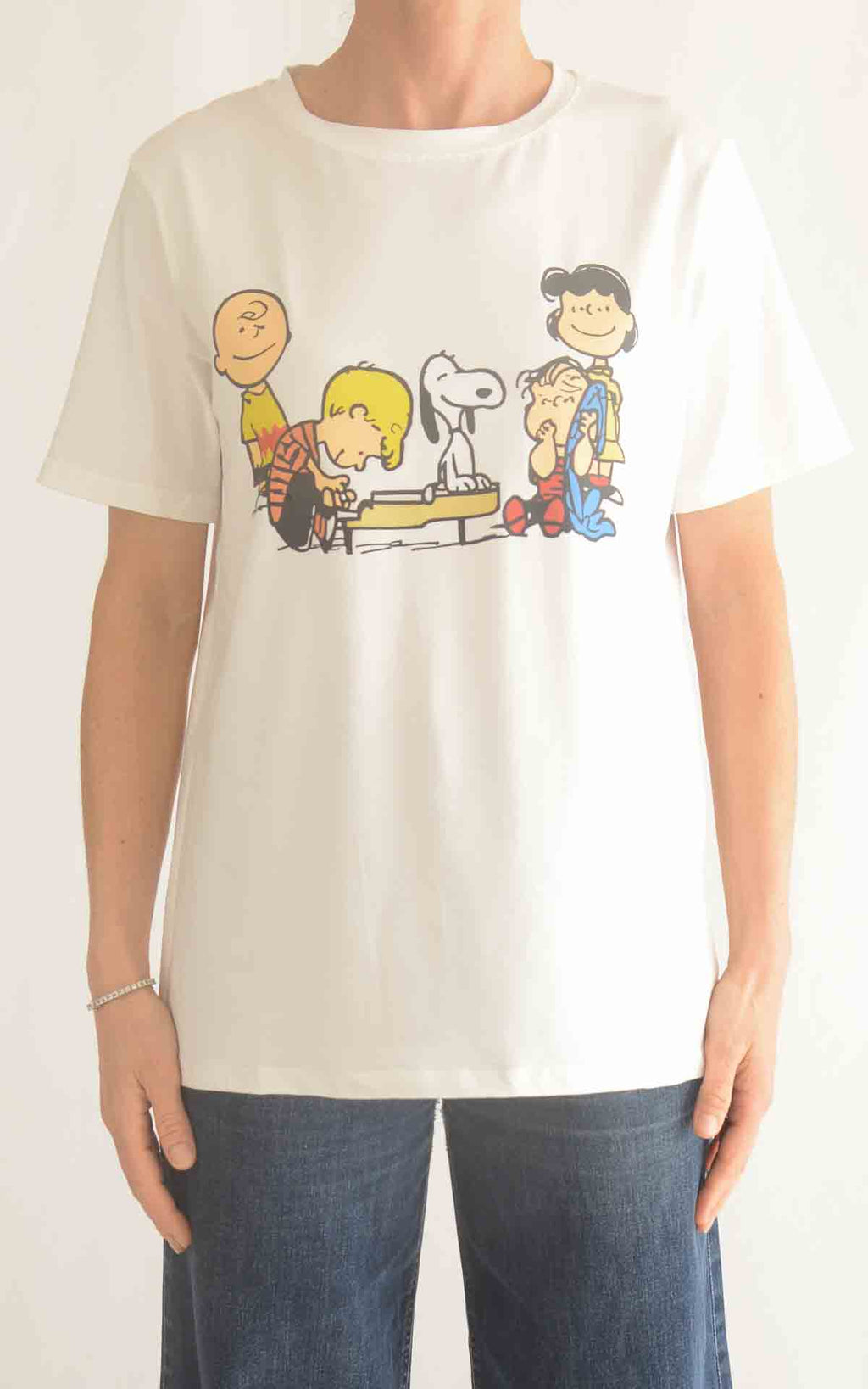 Civico 1 - T-shirt Snoopy - Bianco