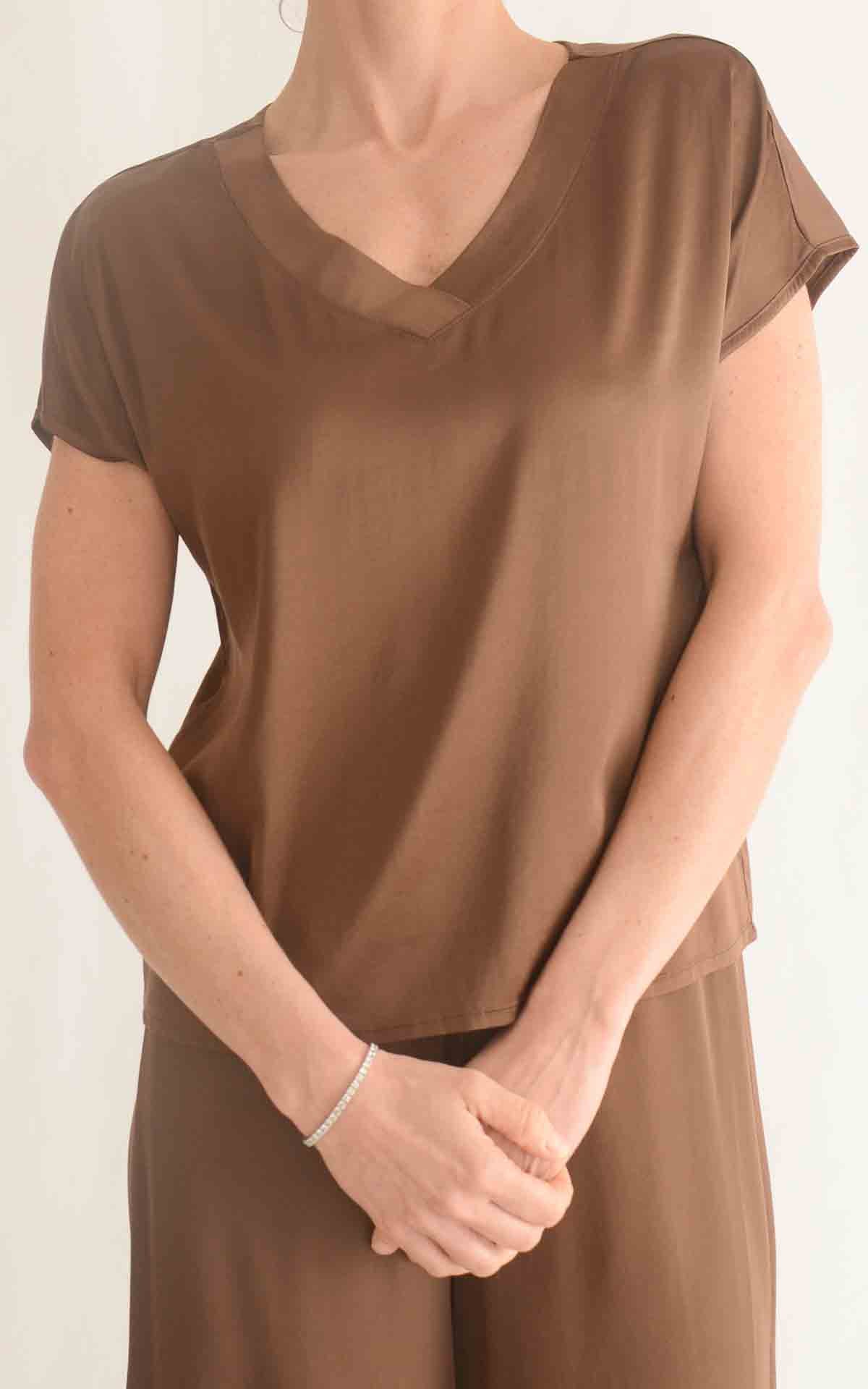 Eco – Casacca scollo a V – Moro