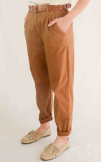 OFF-ON - Pantalone boyfriend Joelle S 26 - Biscotto