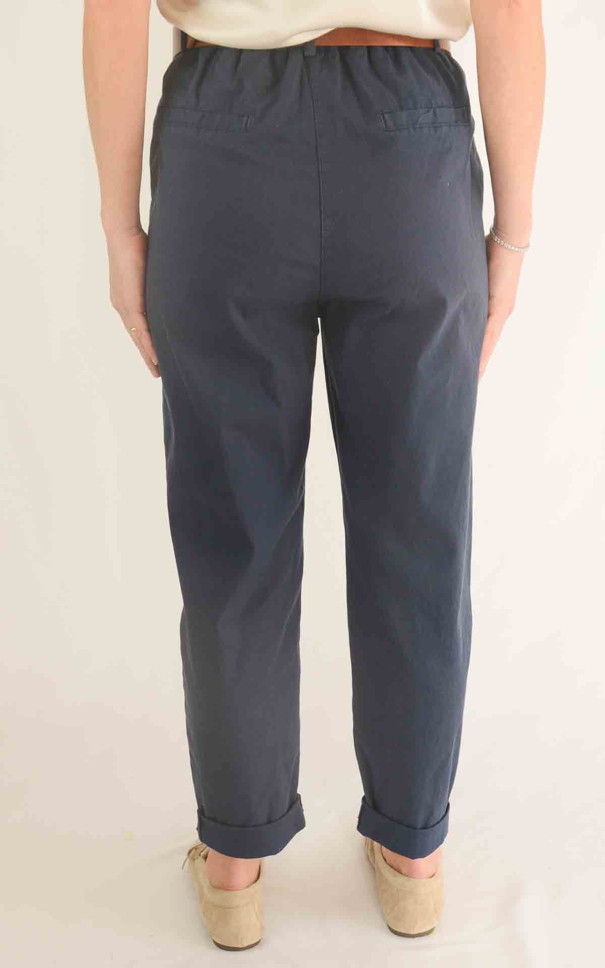 OFF-ON - Pantalone boyfriend Joelle S 26 - Blu navy