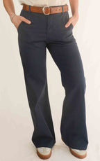 OFF - ON - Pantalone palazzo Betty S 26 - Blu