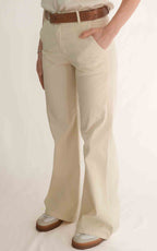 OFF - ON - Pantalone palazzo Betty S 26 - Burro