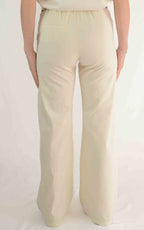 OFF - ON - Pantalone palazzo Betty S 26 - Burro