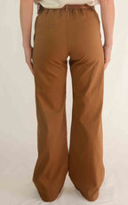 OFF - ON - Pantalone palazzo Betty S 26 - Tabacco
