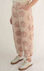 Susymix - Pantalone stampa fiori - Rosa