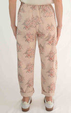 Susymix - Pantalone stampa fiori - Rosa