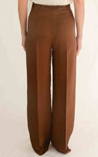 Eco – Pantalone palazzo – Tabacco
