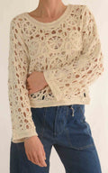 Initial - Maglia macramè - Beige