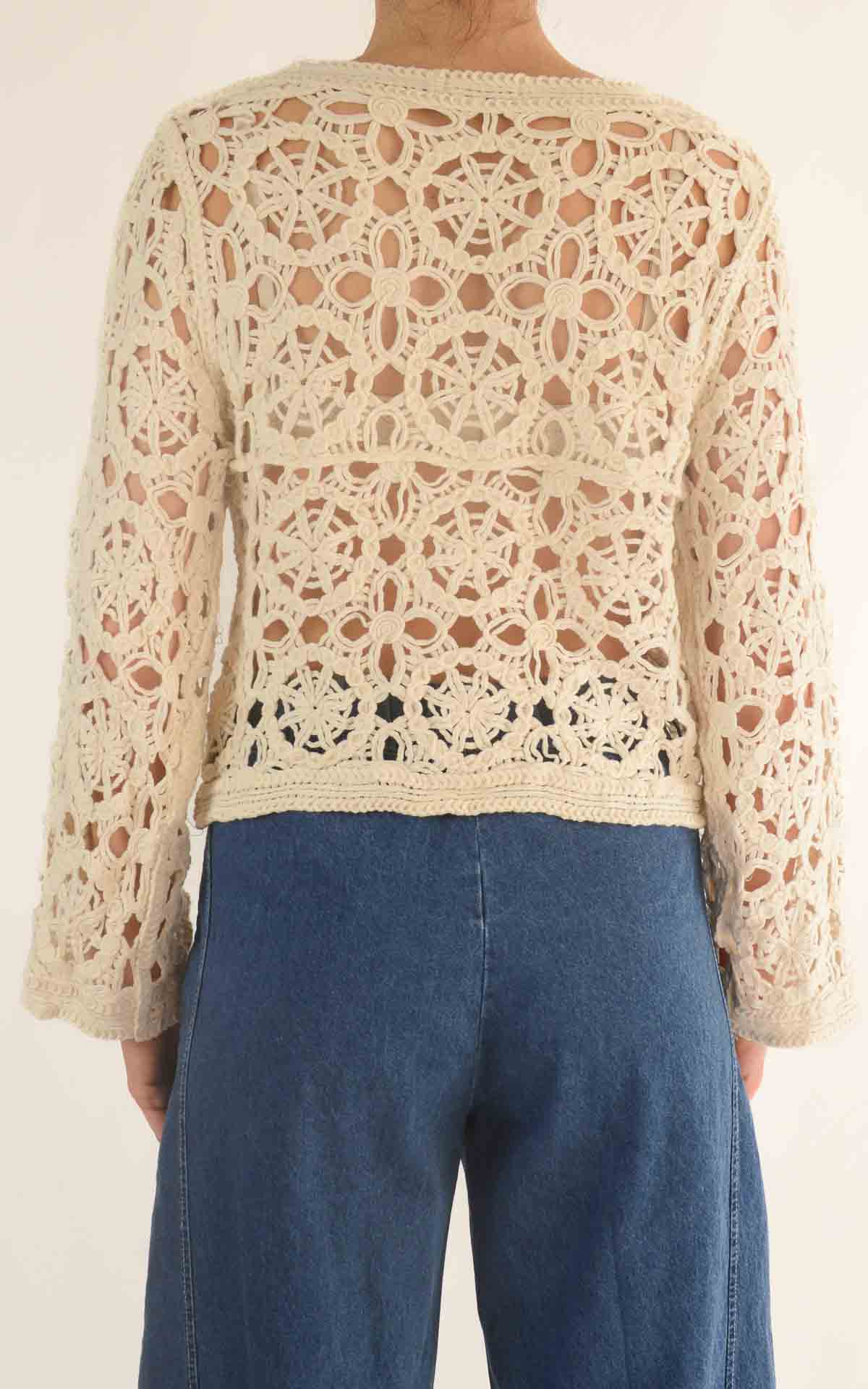 Initial - Maglia macramè - Beige