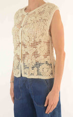Initial - Gilet macramè - Beige