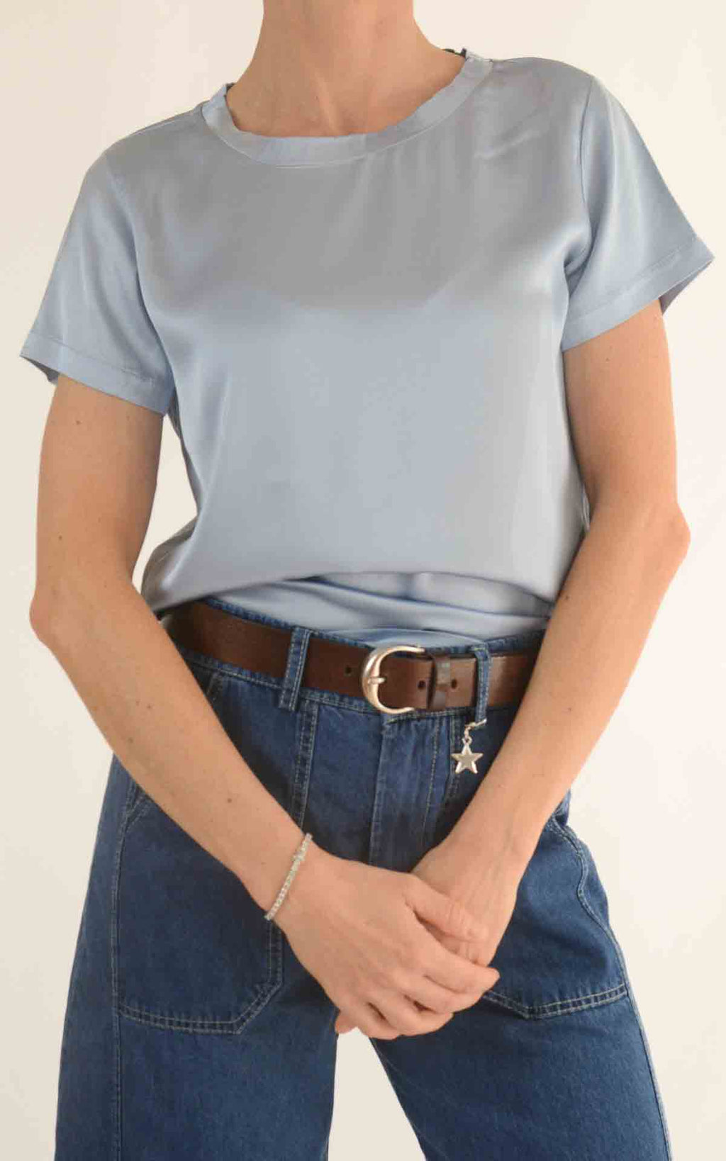 Susymix - T-shirt raso - Cielo