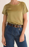 Susymix - T-shirt raso - Verde olio