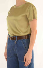 Susymix - T-shirt raso - Verde olio