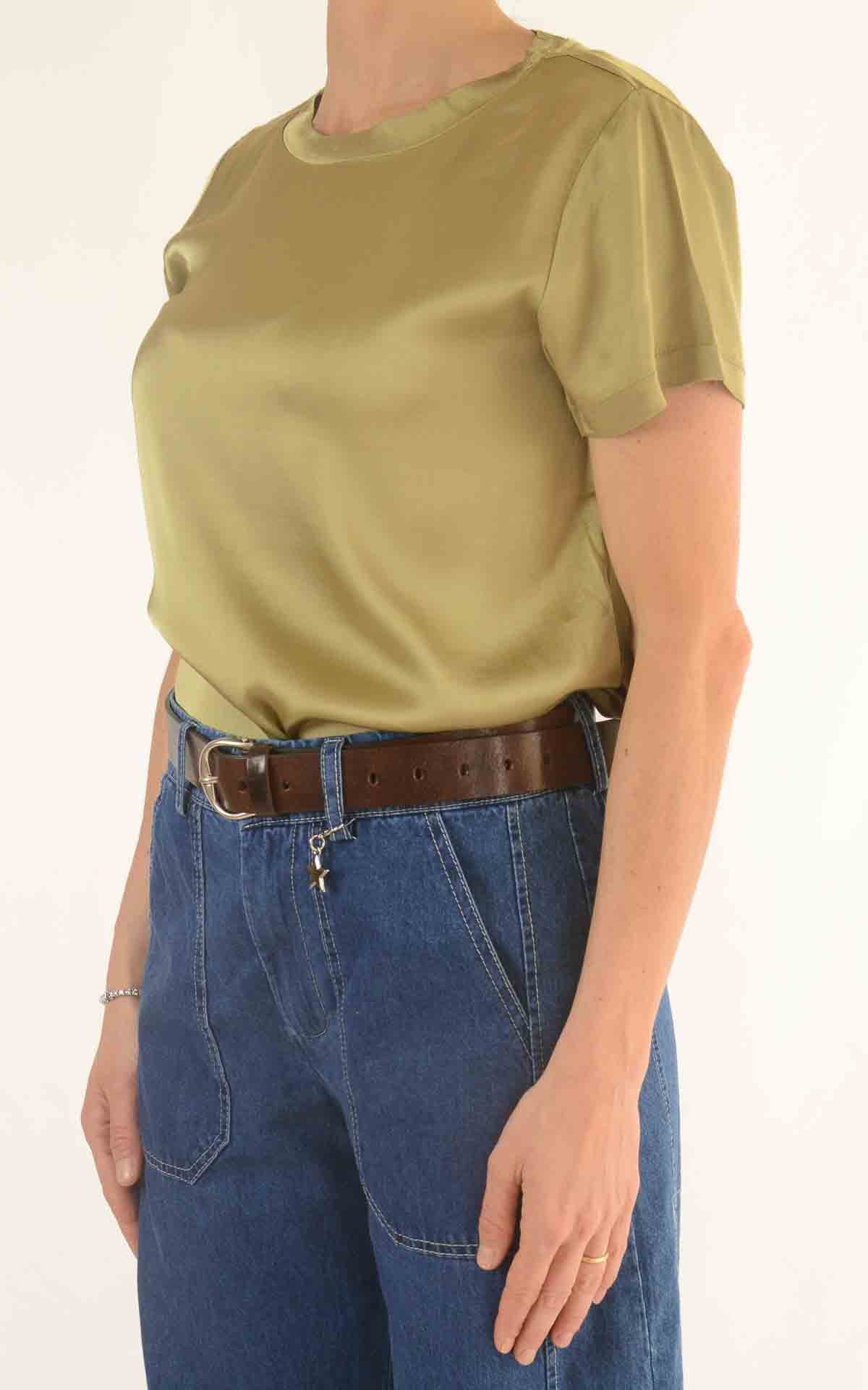 Susymix - T-shirt raso - Verde olio