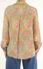 INITIAL - Camicia fantasia Lia  - Camel