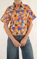 Compañía Fantástica - Camicia floreale – Arancione