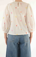 Compañía Fantástica - Blusa tulipani - Latte