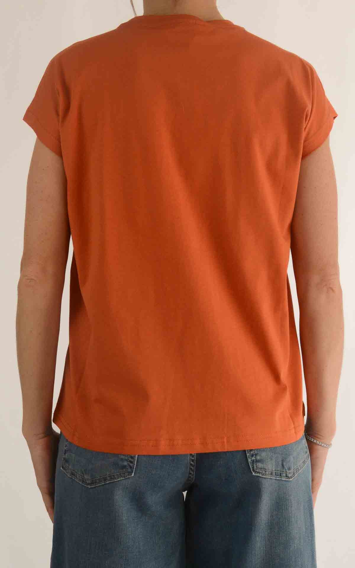 Compañía Fantástica - T-shirt con taschino – Arancione
