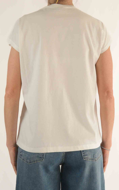 Compañía Fantástica - T-shirt con taschino - Bianco