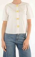 Compañía Fantástica – Camicia margherite – Bianco