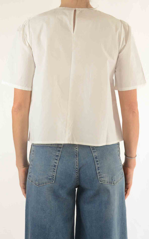 Compañía Fantástica – Camicia margherite – Bianco