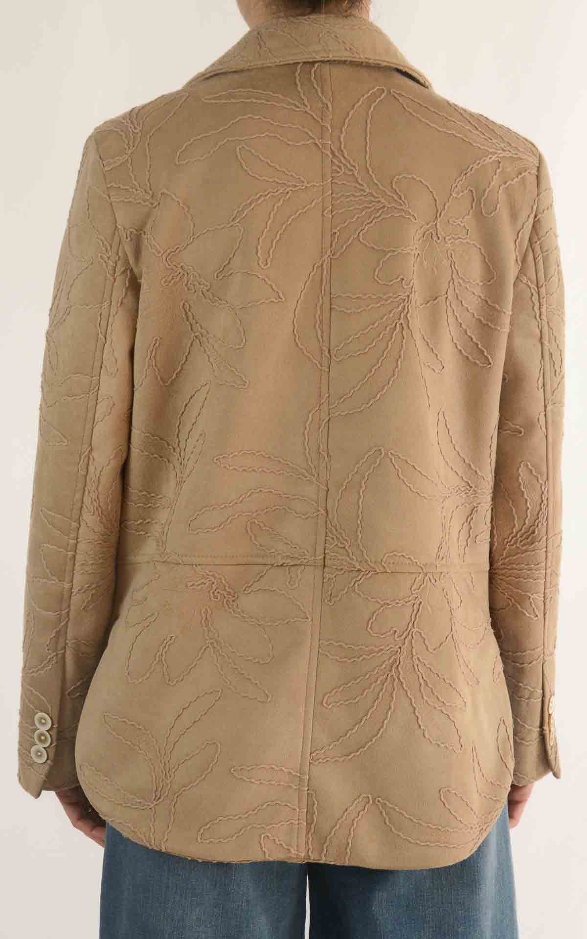 Susymix - Giacca doppio petto in eco dainetto – Beige