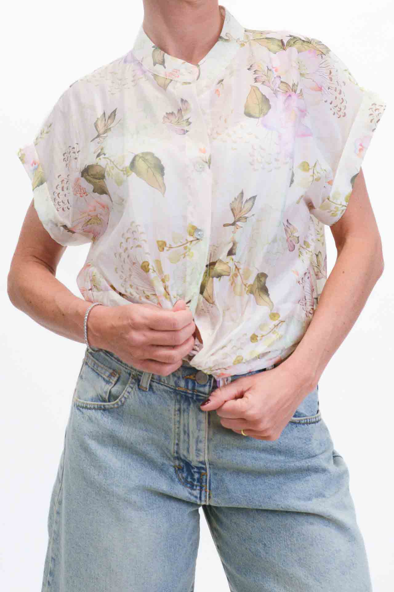 Susymix - Camicia a fantasia - Latte