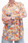 Compañía Fantástica - Camicia floreale over - Giallo/Arancione