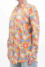 Compañía Fantástica - Camicia floreale over - Giallo/Arancione