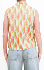 Compañía Fantástica - Camicia smanicata - Arancione/ Verde olio